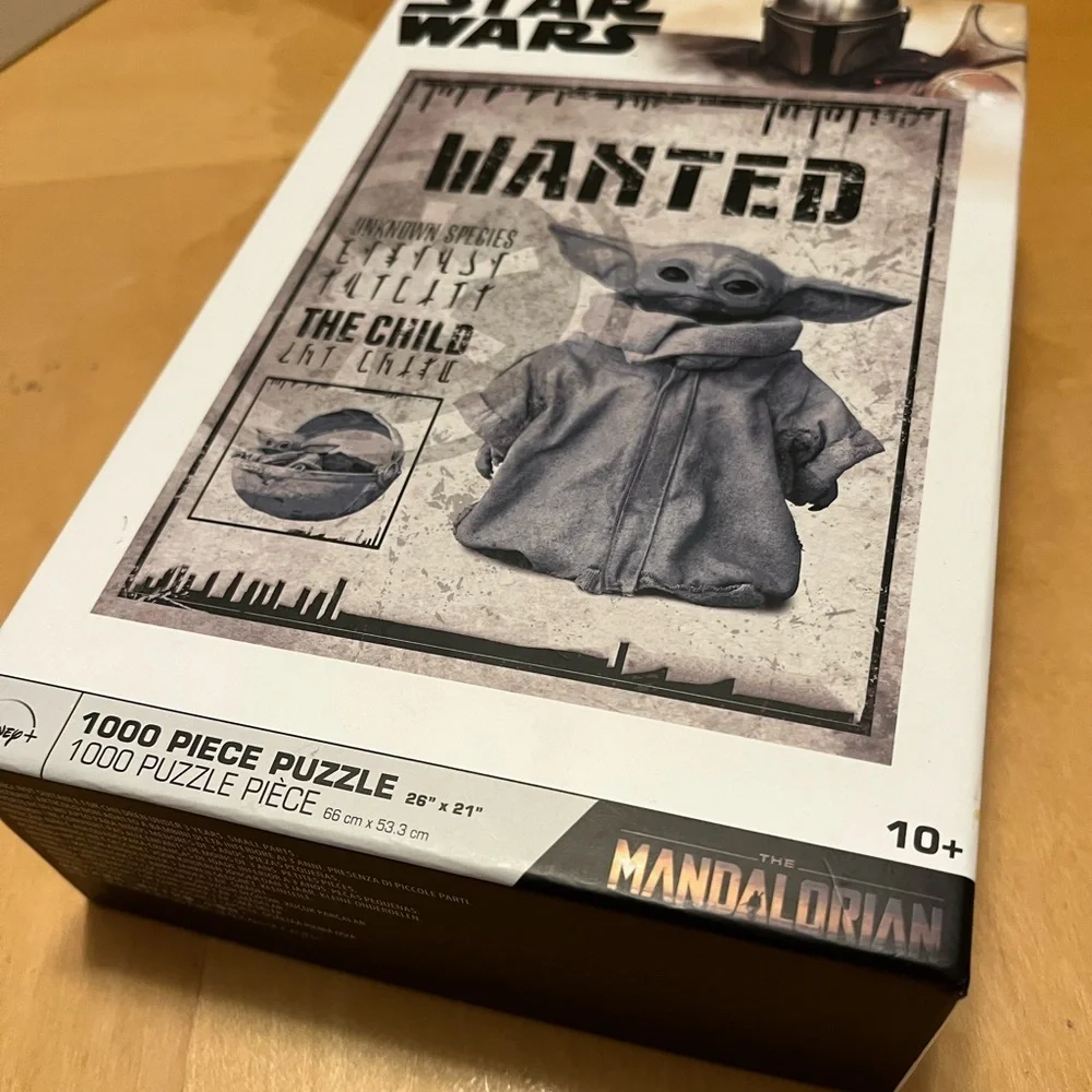 Disney Star Wars The Mandalorian The Child Wanted Poster 1000piece jigsaw puzzle